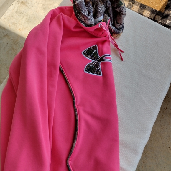 Under Armour W M Melon Realtree Mossy Oak Storm Hoodie - Picture 5 of 7